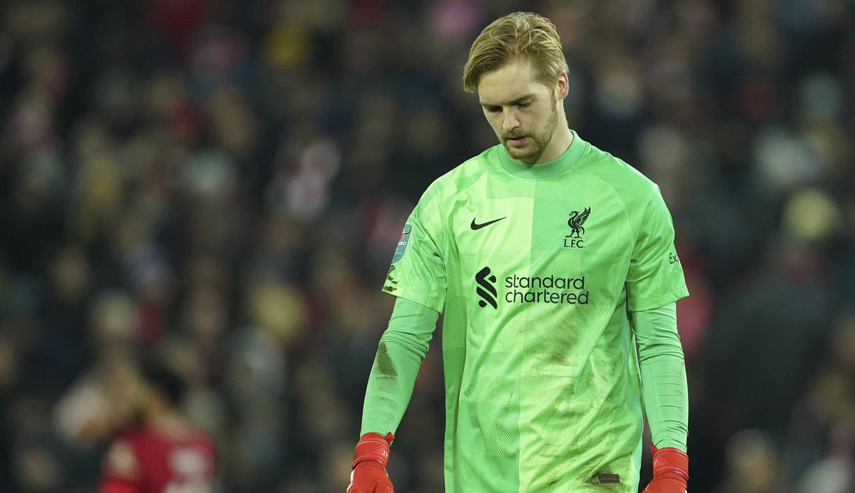 Bermain dengan tim pelapis, Liverpool harus berjuang ekstra untuk memenangkan pertandingan. Sayangnya, skor imbang 3-3 di waktu normal memaksa kedua tim melanjutkan duel lewat babak adu penalti. (AP/Jon Super)