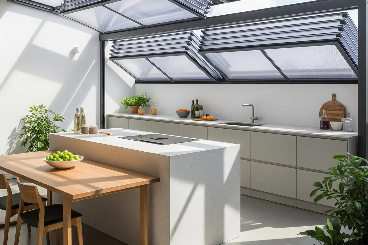 Model Atap Dapur Terbuka Minimalis (Image by Gemini AI)