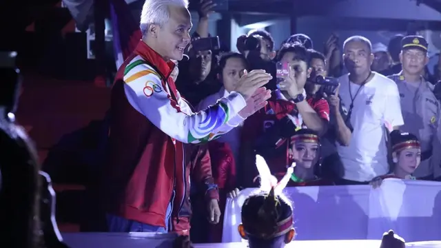 Ganjar Pranowo di Porprov Jateng. (Foto: Liputan6.com/Humas Pemkab Banyumas)
