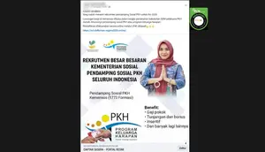 Cek Fakta: Tidak Benar Link Pendaftaran Rekrutmen Pendamping PKH 2026