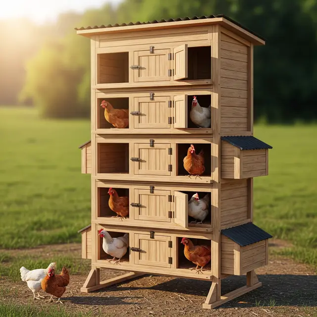 Desain Kandang Ayam Kampung yang Kecil Tapi Muat Banyak