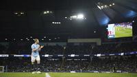 Pemain Manchester City, Kevin de Bruyne merayakan gol yang dicetak oleh Jeremy Doku ke gawang Nottingham Forest pada laga lanjutan Liga Inggris 2024/2025 di Etihad Stadium, Manchester, Inggris, Kamis (05/12/2024). (AP Photo/Martin Rickett)