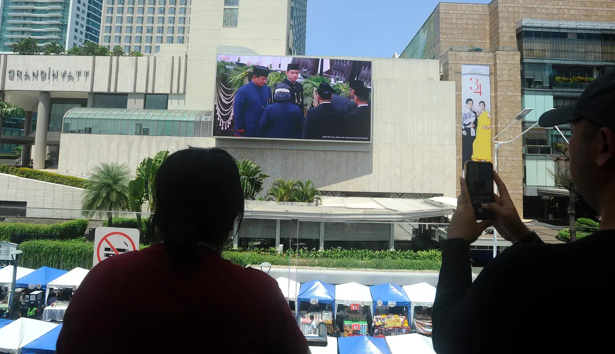 Prosesi pelantikan dilakukan di gedung Nusantara, kompleks Parlemen Republik Indonesia. (merdeka.com/Arie Basuki)