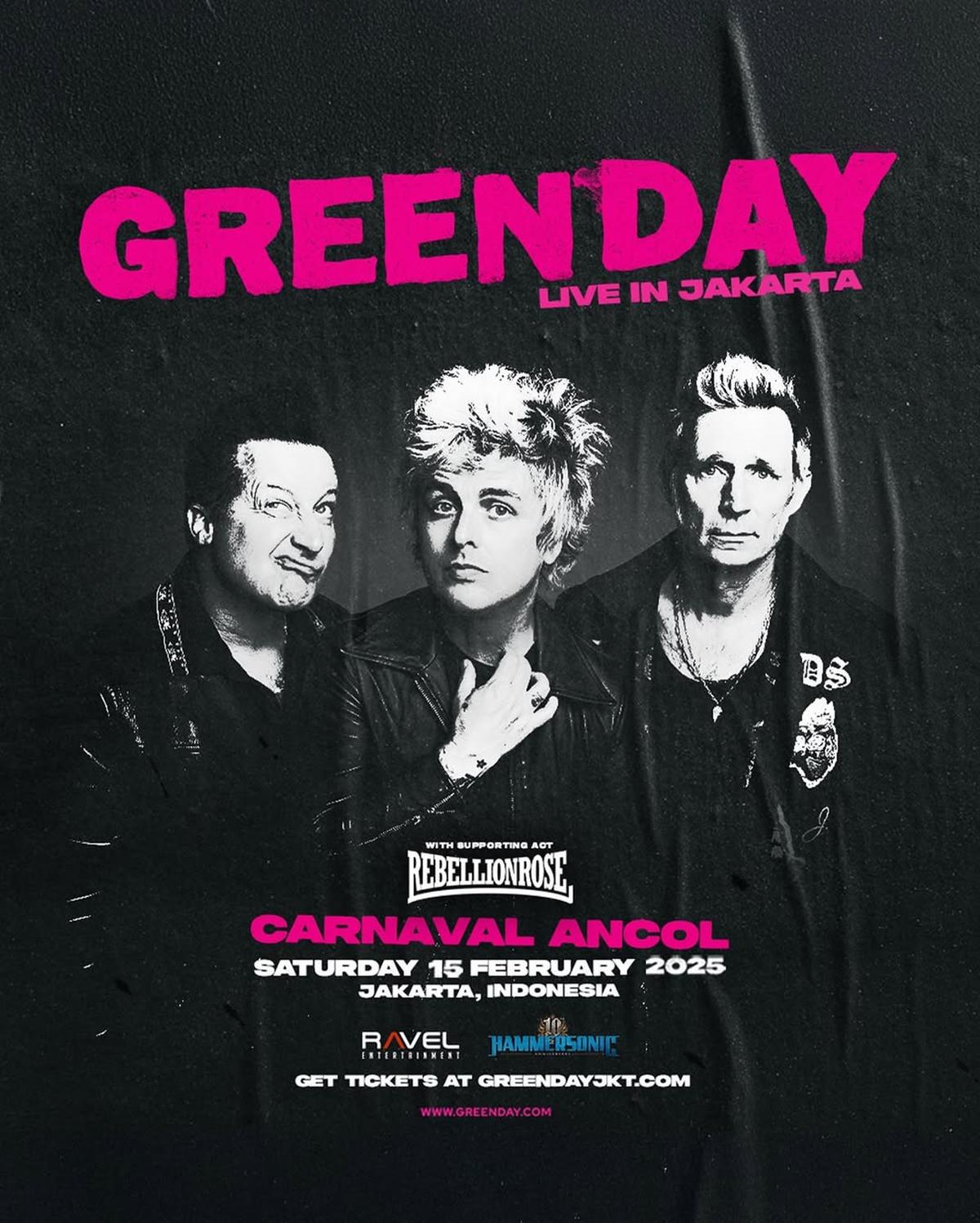 Mengenal Rebellion Rose, Band Pembuka di Konser Green Day Asal Yogyakarta