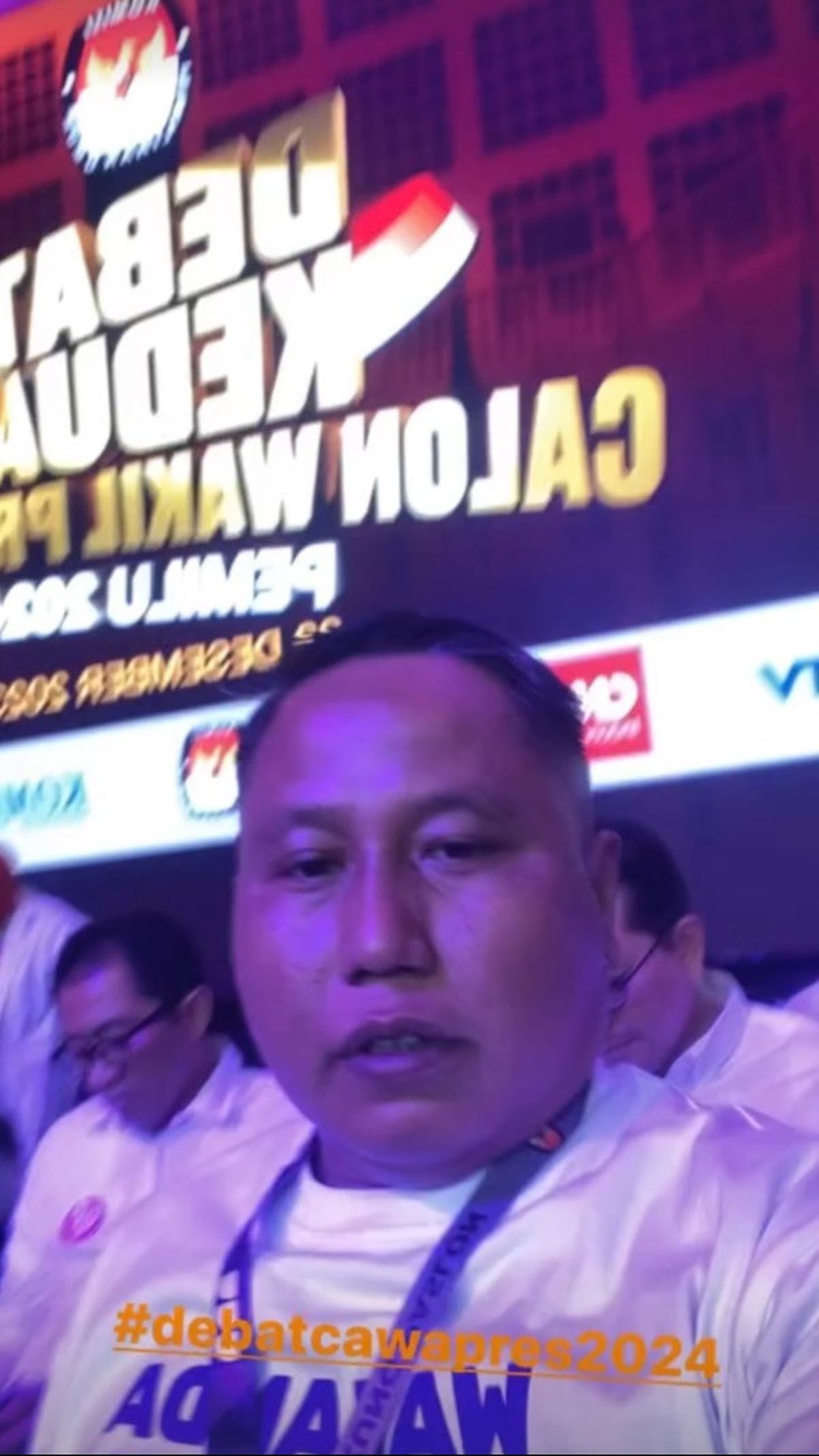 Narji ikut gabung di acara debat Cawapres. Diketahui ia mendukung Anies dan Muhaimin. Seperti diketahui, Narji juga merupakan Caleg PKS.&nbsp;