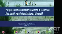 Politeknik Energi Pertambangan Gelar Webinar 'One Day with Expert' Bahas Eksplorasi Mineral