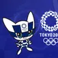 Banner Maskot Olimpiade Tokyo 2020 (Liputan6.com/Abdillah)
