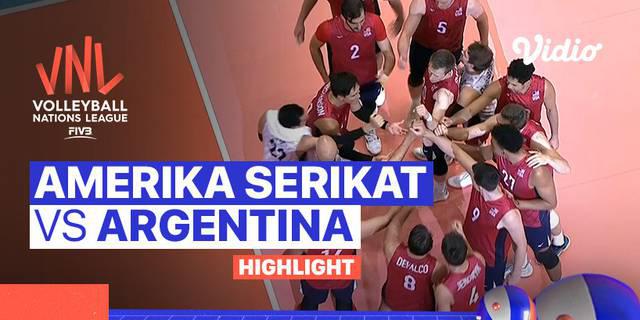 VIDEO: Sempat Unggul, Argentina Harus Menyerah atas Amerika Serikat di Volleyball Nations League 2022 Putra