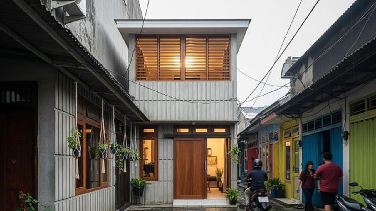 9 Desain Rumah Mungil di Gang Anti Pengap, Strategi Cerdas Sirkulasi Udara dan Cahaya