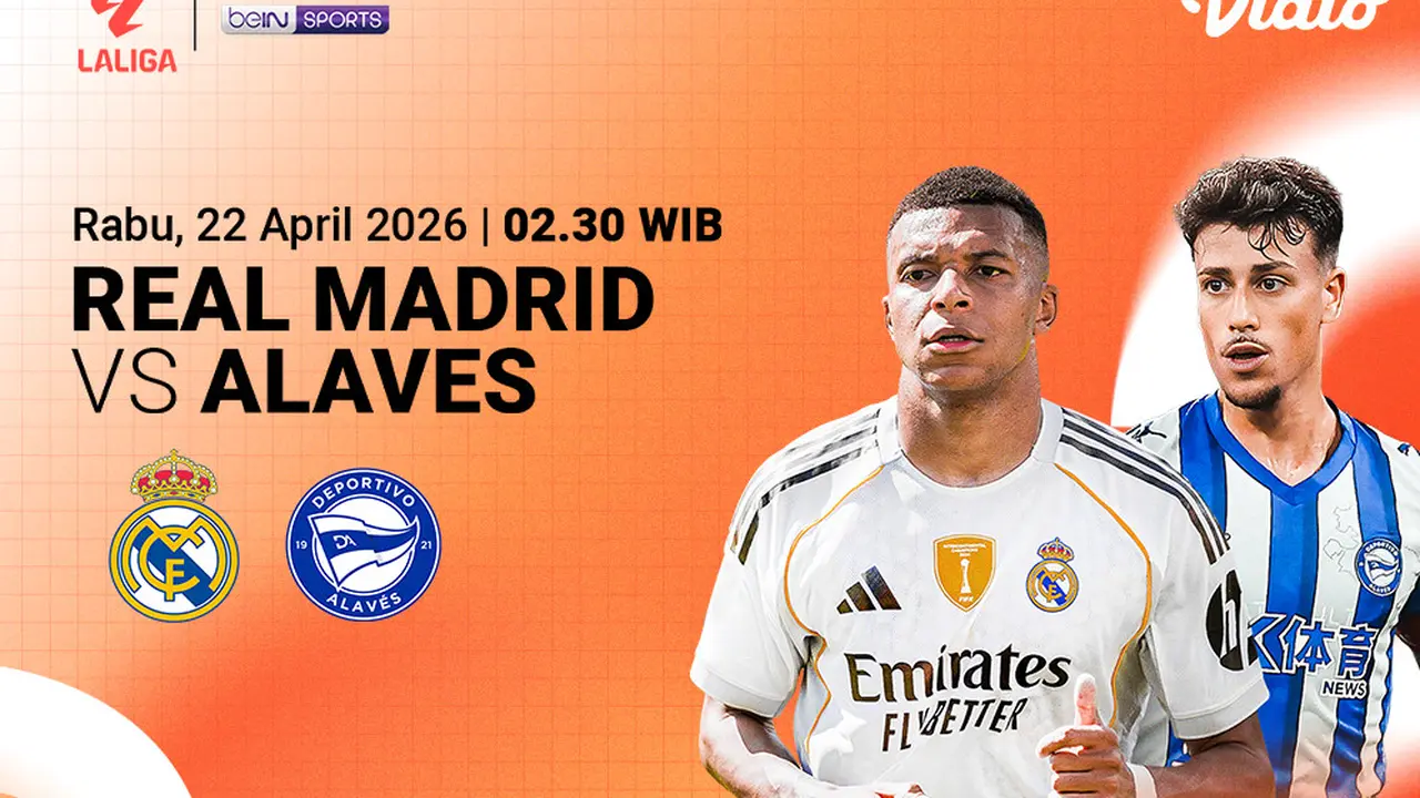 Real Madrid vs Alaves menjadi lanjutan La Liga pekan ke-33. Eksklusif hanya di Vidio.