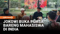 Momen Hangat Jokowi Bareng Pelajar AI di New Delhi