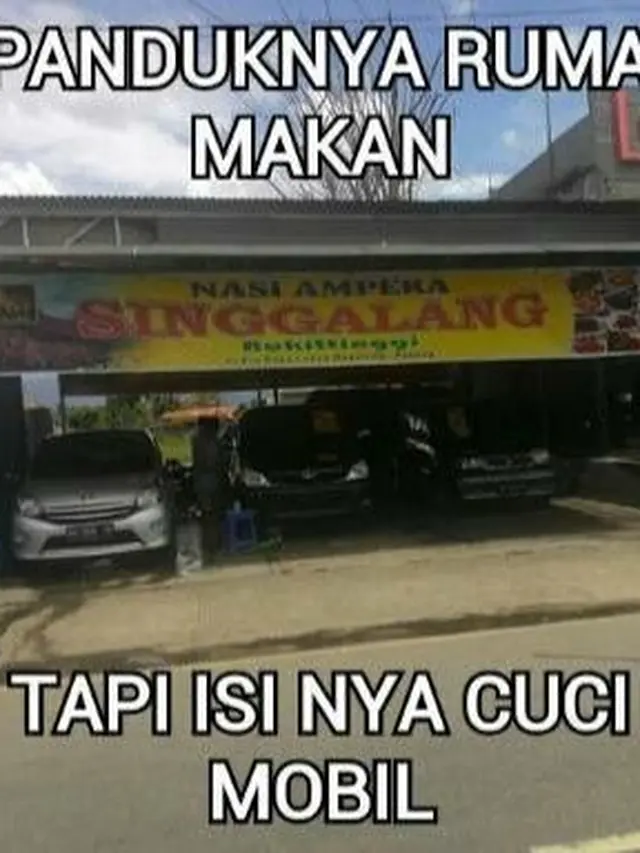 Potret lucu saat membersihkan kendaraan (Istimewa)