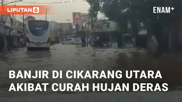 Beredar video viral terkait banjir di kawasan Cikarang. Banjir tersebut tepatnya berada di Pasir Gombong, Cikarang Utara. Kamis (28/3/2024)