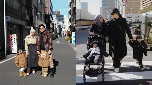 Aurel Hermansyah dan Atta Halilintat Liburan ke Jepang  (instagram/attahalilintar, instagram/aurelie.hermansyah).