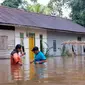 16.811 jiwa dari 4.679 kepala keluarga di Kecamatan Simpang Hulu, Kabupaten Ketapang, Kalimantan Barat, terdampak banjir (BNPB)