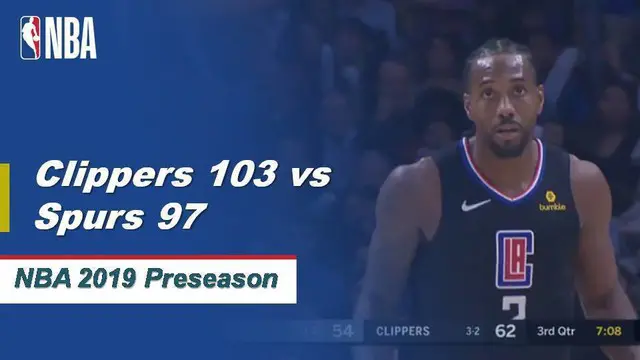 VIDEO: Highlights NBA 2019-2020,LA Clippers Vs San Antonio Spurs 103-97