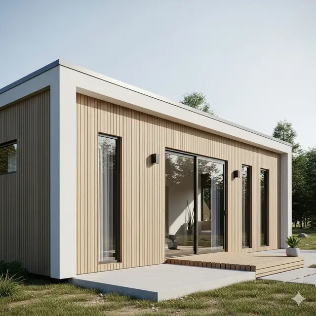 Gambar Rumah Kecil 4x6 Meter dengan Konsep Minimalis Modern (Image by Gemini AI)