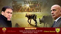 Roma vs Chievo: Laga David versus Goliath