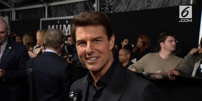 Tom Cruise Hadiri Pemutaran Perdana Film The Mummy