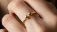 6 Inspirasi Cincin Emas Model Boba yang Tren di 2025 dan Digemari Anak Muda