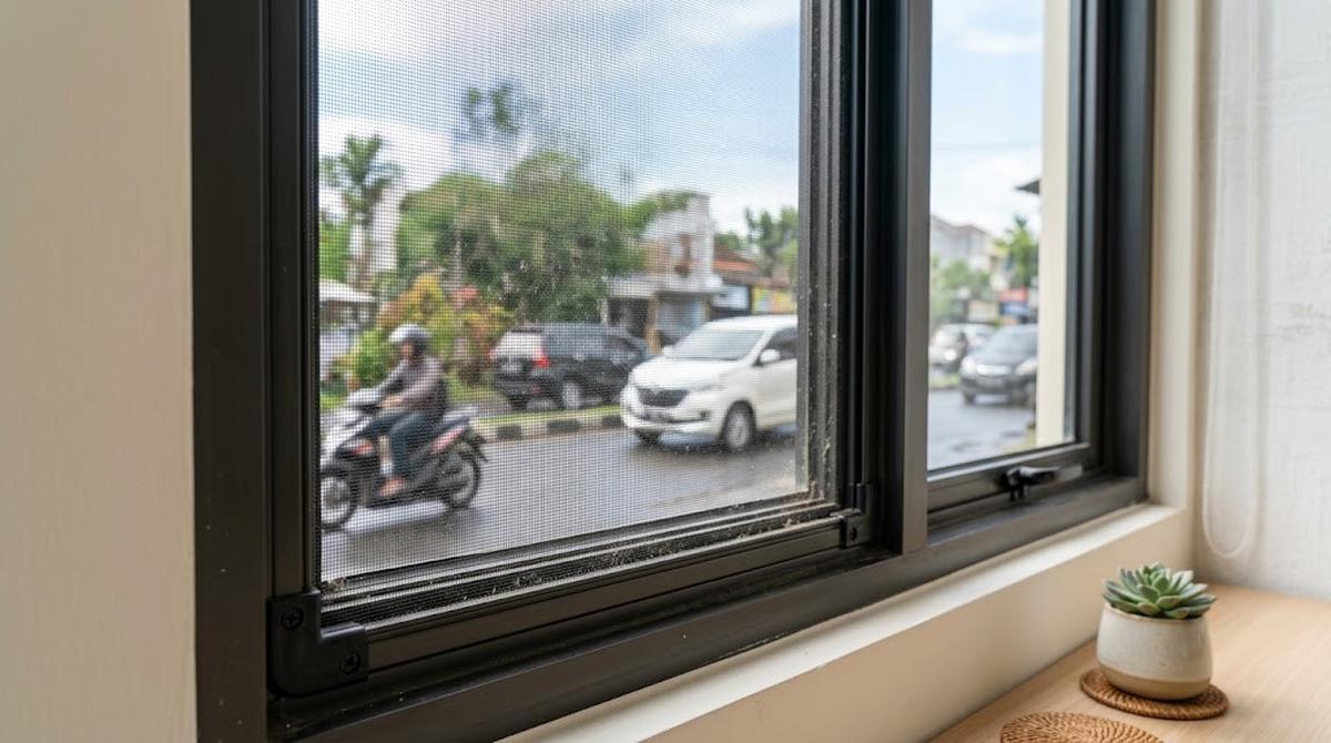 Pasang Kasa pada Jendela dan Ventilasi