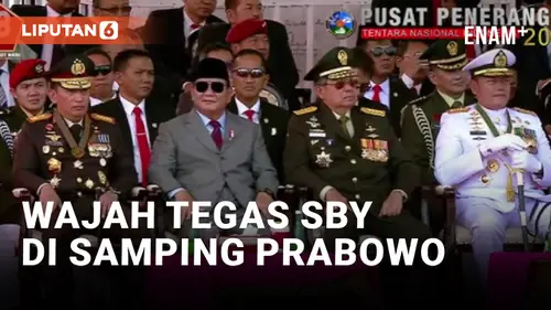 VIDEO: Duduk di Samping Prabowo, SBY Gagah Kenakan Full Seragam