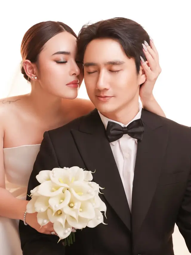 Foto Prewedding Amanda Manopo kenakan riasan natural. [@fdphotography90]