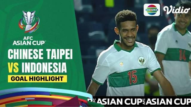 Berita video gol-gol pada laga leg II babak play-off Kualifikasi Piala Asia 2023 antara Chinese Taipei melawan Timnas Indonesia yang digelar Senin (11/10/2021) malam hari WIB.