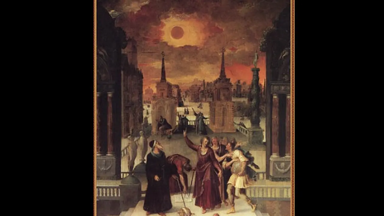 Astronom Mempelajari Gerhana yang dilukis oleh Antoine Caron pada tahun 1571 (Wikipedia/Public Domain)