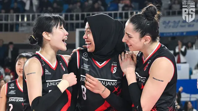Pevoli Indonesia yang bermain untuk Red Sparks, Megawati Hangestri.