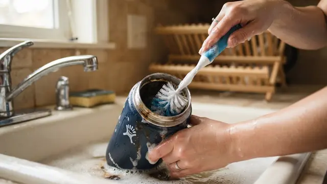 9 Cara Menghilangkan Bekas Kopi atau Teh pada Botol Minum