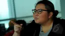 Penyanyi asal Makasar Yuka Tamada saat mengunjungi markas Liputan6.com, Jakarta, Kamis (12/2/2015). (Liputan6.com/Faisal R Syam)
