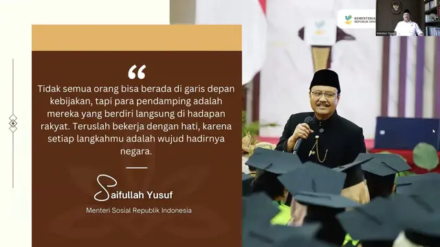 Gus Ipul Beri Misi Besar Pendamping PKH Berupa Sekolah Rakyat dan DTSEN