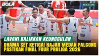 LavAni Menang 3-0 atas Medan Falcons! Tiket Final Four Proliga 2026 Terkunci