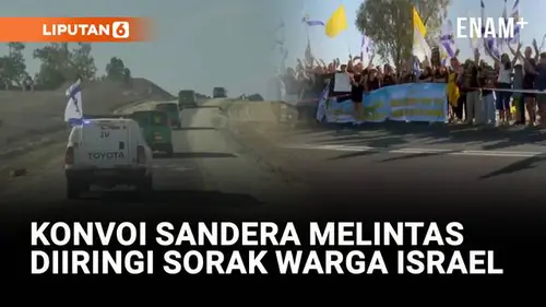 Momen Haru, Konvoi Sandera Dibebaskan Disambut Sorak Warga Israel