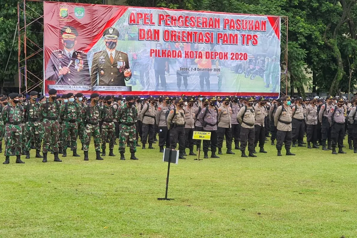 Jelang Pilkada Depok, Ribuan TNI-Polri Disiagakan