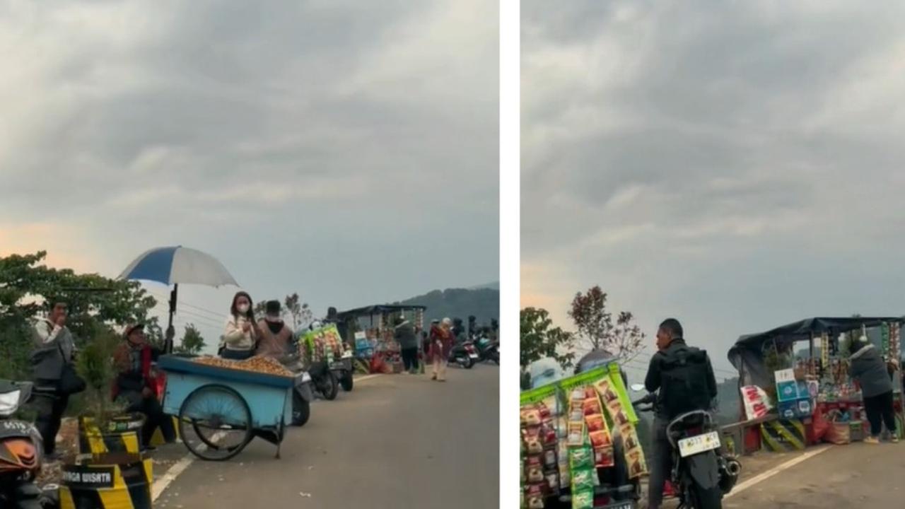 Fakta Puncak Bogor Kembali Dipadati PKL Liar Usai Ditertibkan, Dagang hingga Lewati Garis Marka Jalan