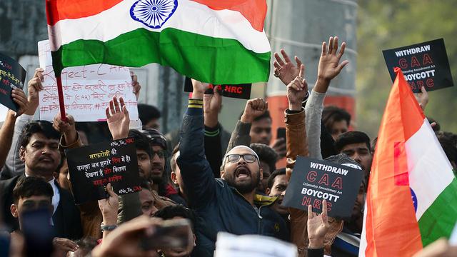 Demontrasi UU Kewarganegaraan Anti Islam di India.