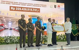 Kejagung Kembalikan Rp 229,4 Miliar ke Korban KSP Indosurya