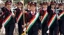 Pejuang perempuan Kurdi Peshmerga dalam upacara kelulusan di akademi polisi di distrik Zakho, Irak, Rabu (30/3). Tentara perempuan Peshmerga adalah pasukan gagah berani yang siap maju di garis depan pertempuran dan paling ditakuti ISIS (REUTERS/Ari Jalal)