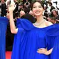 Raline Shah saat melenggang cantik di red carpet Cannes Film Festival 2023. (GISELA SCHOBER / GETTY IMAGES / AFP)