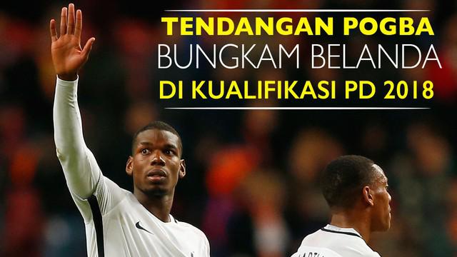 Video kualifikasi Piala Dunia 2018 zona Eropa antara Belanda vs Prancis. Tendangan keras paul Pogba membawa Prancis membungkam tuan rumah.