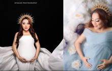 Potret Cantik Mpok Alpha Saat Maternity Shoot, Hamil Kembar di Usia 37
