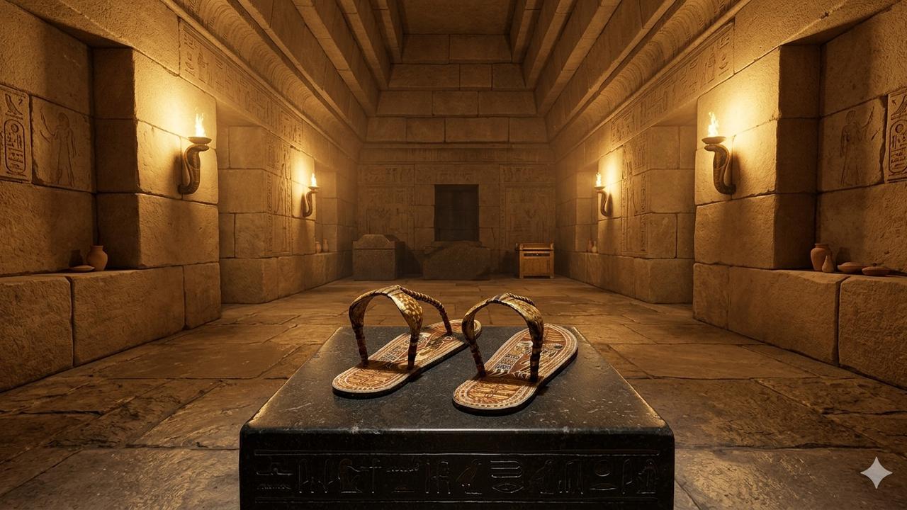 Sandal Firaun Berusia 3.300 Tahun Ini Disebut-sebut Dipakai Buat Menginjak-injak Musuhnya