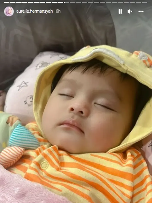 Baby Ameena (Foto: Instagram Stories/aurelie.hermansyah)