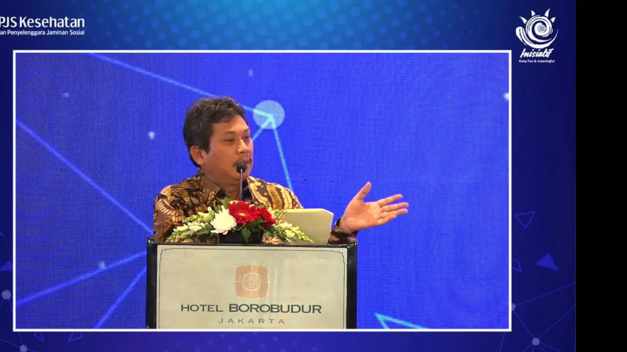 Direktur Utama BPJS Kesehatan Ali Ghufron Mukti dalam Diskusi Publik dengan tema “Outlook JKN : Satu Dekade Jaminan Kesehatan Nasional, Sudahkah Sesuai Harapan?”, Senin (30/1/2023).