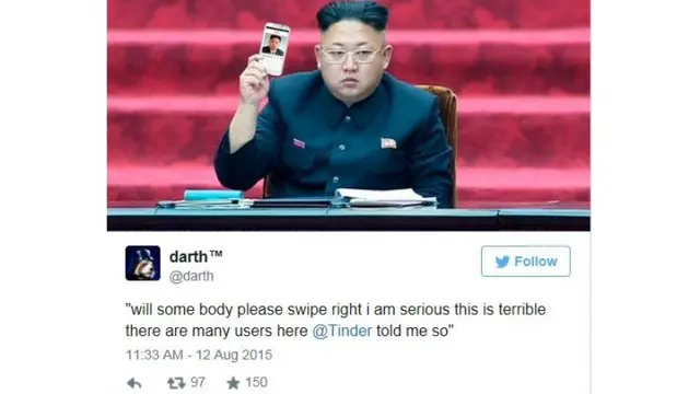 Kim Jong Un Pakai Situs Kencan Tinder?
