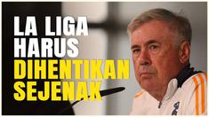 Berita video pelatih Real Madrid, Carlo Ancelotti, meminta pihak La Liga untuk menghentikan pertandingan selama sepekan, demi hormati korban banjir yang menimpa Valencia.