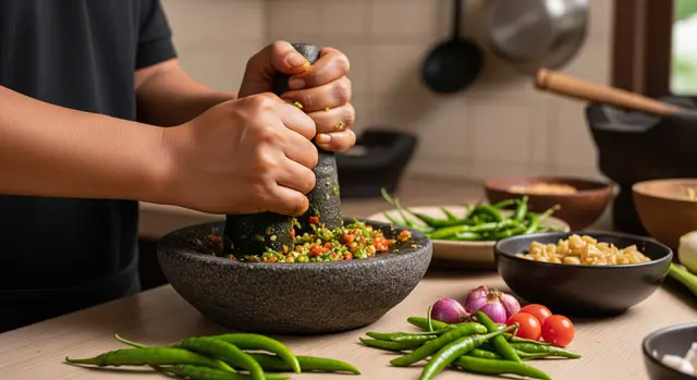 Cara Membuat Sambal Ijo