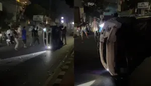 Tabrak Motor, Polisi di Lampung Kabur Lalu Tabrakan Lagi